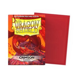 Dragon Shield Pack 100 Sleeves - Standard Size - Color: Crimson (Classic)