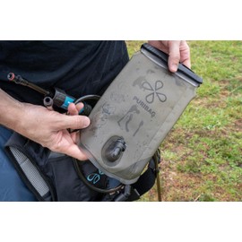 Puribag Adventure Bladder: 2 Litre Hydration Bladder with Filter - Replacement Backpack Water Bladder Compatible with Other Daypack Hydration Systems, Perfect for Backpacking, Hiking and Cycling