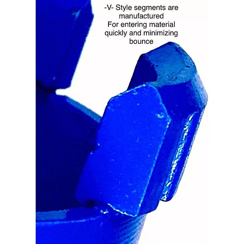 Pro Right Industry 2.5" Dry Diamond Core Bit with SDS