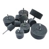 JUNLIXN 10 Pcs Fiber Buffing Wheels - 1/4'' Shank Abrasive