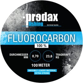 Predax Fluorocarbon Line 0.70 mm 23.6 kg - 100 m Fluorocarbon Line, Fishing Line for Pike Fishing, Leader Line