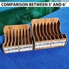 ZYRELYNX 8-Tier Upgraded 6 Inch Sandpaper Organizer, Sandpaper Storage Holder