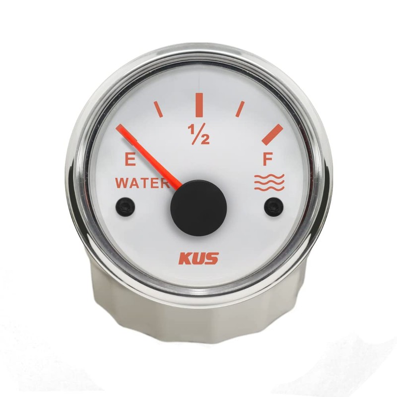 KUS Water Level Gauge Meter Indicator 0-190ohm With Backlight 12V/24V