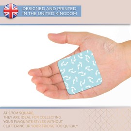 Destination Vinyl ltd Fridge Magnet - Cute Blue Footprint Pattern Baby Kids for Office, Cabinet and Whiteboard, Magnetic Stickers, 44762
