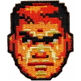 Doom Guy Embroidered Morale Patch - Hook Fastener Backing 2.5" x 2" D045 (1)