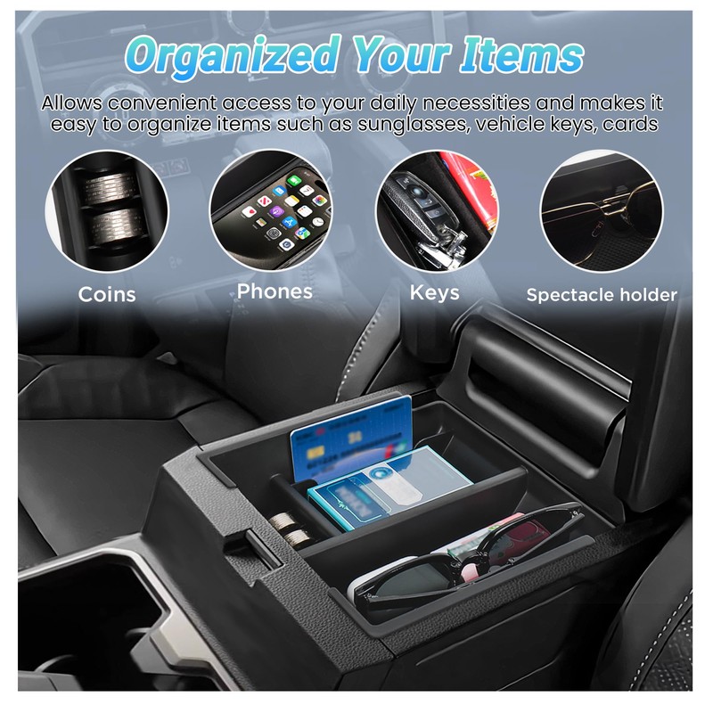Center Console Organizer Compatible with 2025-2026 Toyota 4Runner (6th Gen)