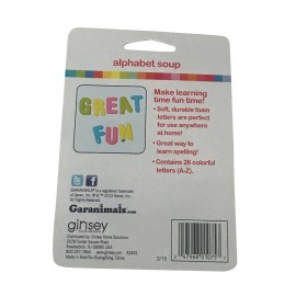 Garanimals Alphabet Soup Foam Letters 26 count New