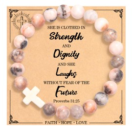Laatuva Christian Gifts for Women, Religiou Inspirational Birthday Gifts for Friends/Sister/Mom/Grandma, Faith Jewelry for Women