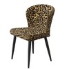 Psesaysky Brown Leopard Bar Stool Seat Covers with Elastic Band