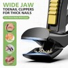 BALUCA Curved Cutting Jaw Toenail Clippers for Seniors for Thick