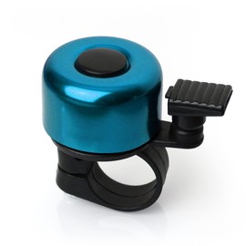 TF-Mind Bicycle Bell 120 dB Loud, Bright Sound, Suitable for Any Handlebar, Mountain Bike, MTB, Children, Road Bike, Boys, Girls, E Bike, Mini Bicycle Bell, Aluminium Alloy, Blue