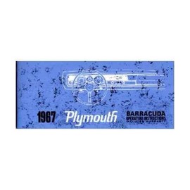 1967 PLYMOUTH BARRACUDA Owners Manual User Guide