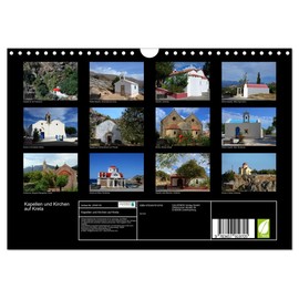 Kapellen und Kirchen auf Kreta (Wandkalender 2026 DIN A4 quer), CALVENDO Monatskalender: Malerische Gotteshäuser auf der griechischen Insel Kreta (CALVENDO Orte)