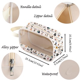 JD and Turk Lover Gift TV Show Merchandise Dr. Cox Gift TV Show Clear Makeup Zipper Pouch, Scrbag