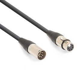 Power Dynamics 5-Pin XLR DMX Cable Male to Female - 12m Length | Professional Stage & Lighting Control Cable | Durable Shielded 5-Pin XLR Connection for DMX Lighting, Theatre, Live Events