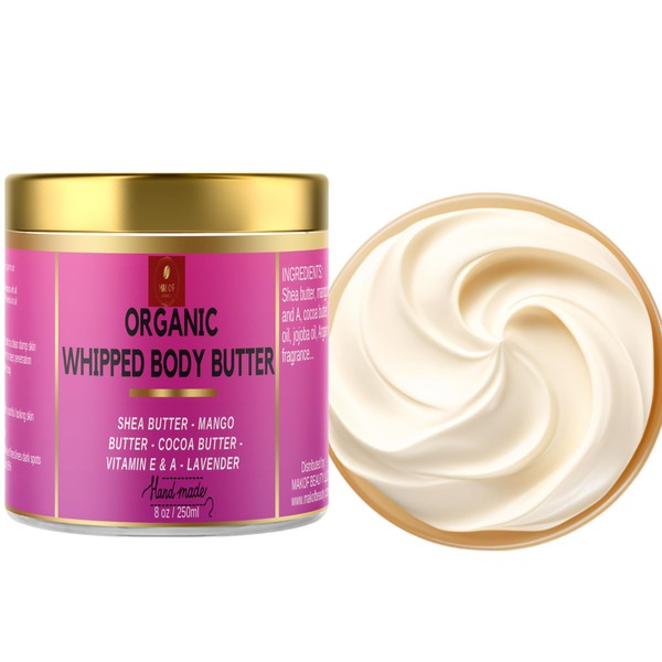 MAKOF BEAUTY Body butter cream for dry skin, cocoa butter