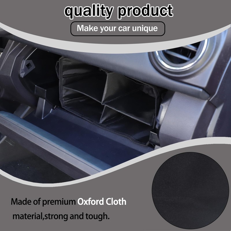 Lcojicep Center Console Hidden Organizer Bag Compatible Compatible with Tacoma