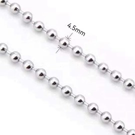 FANAHOKO Line Chain Entry Tool Cable Index Set, Ball Chain with Round Can (1.8 x 2.0 ft (4.5 mm x 5 m) Wiring Guide Cable Index Set