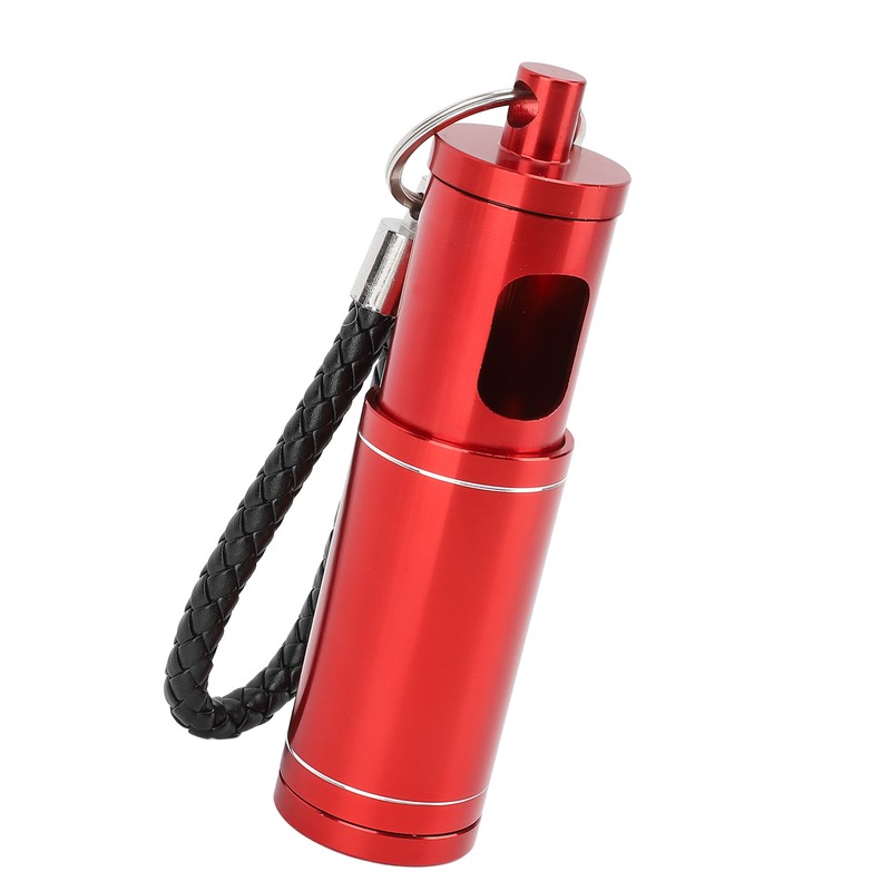 Portable Pocket Ashtray with Keychain Lanyard Retractable Circular Aluminium Alloy
