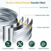 Aoodor 2PCS Galvanized Raised Garden Bed Kit, 3x2x1 ft, Oval