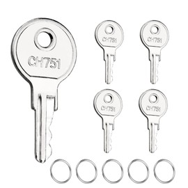 CH751 RV Keys for RV Campers Cabinets Push Locks, Spare Keys Suitable for Camper Door Lock T-Handles Shells Tool Boxes (5 Pack)