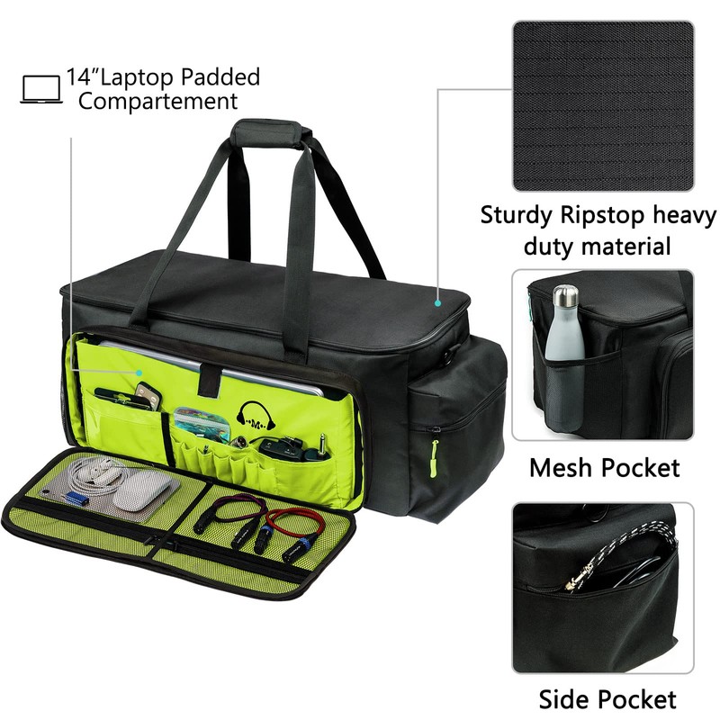 MYBAGZING Dj Cable Bag-24 Large Dj Cable File Bag-Dj Cabel