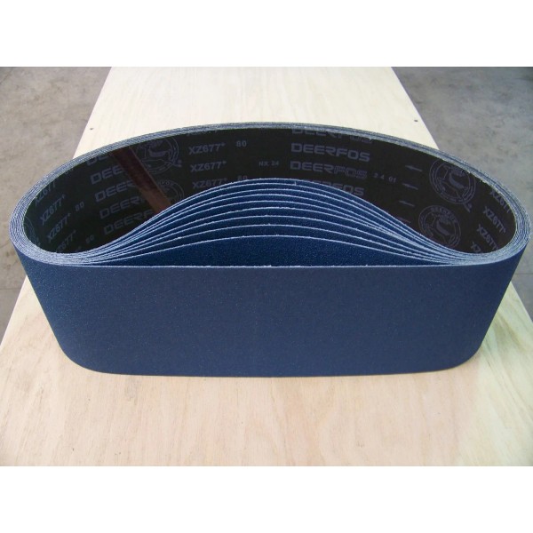 Unbranded PREMIUM ZIRCONIA, X-WEIGHT SANDING BELTS 4" X 24", 10