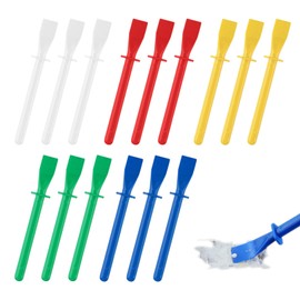 15pcs Glue Spreaders and Smear Sticks, Glue Brush Colored,Plastic Glue Smear Sticks Applicator,DIY Art Leather Craft Tool, Easy Clean Polypropylene Plastic
