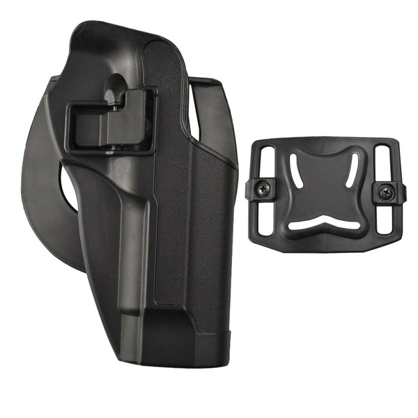 Compact Holster Outside Waistband Belt Carry Polymer Paddle Holster Fit