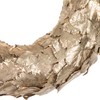 Gold Layered Leaves Christmas Wreath 15.5-Inch Unlit