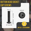 DTGN M10-1.5x40mm Button Head Socket Cap Screws - 10Pack -