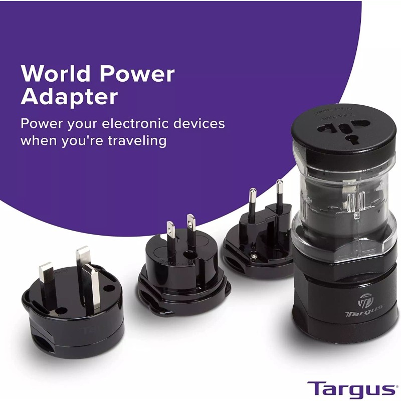 Targus World Power Travel Adapters, Black (APK01US)