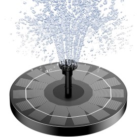 AISITIN 🌹2.5W Solar Fountain Pump for Bird Bath with 6 Nozzles, for Garden, Ponds, Pool