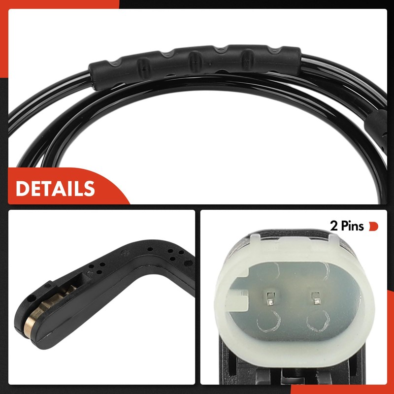 A-Premium Front Driver or Passenger Brake Pad Wear Sensor Compatible
