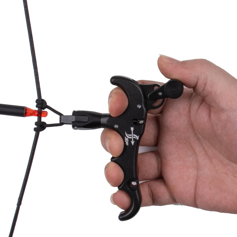 GQT Bow Release for Compound Bow, 4-Finger Archery Release Trigger,