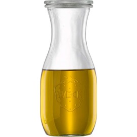 Weck Juice Jar - (2) 764 1/2-Liter jar with Rubber Rings, Steel Clamps, Glass Lids