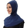 ShuoBeiter Solid color women's swimming cap adjustable Muslim full-coverage shawl