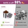 InwodiTeki Reusable K Cups, Universal Stainless Steel Reusable Coffee Pods,