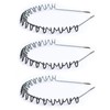 [3 Pack] Metal Hair Band for Men Women's Headbands, Wavy