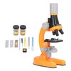 Kids Microscope Kit LED 1200X Microscope with Specimen Slides Science