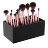 HIIMIEI Organizador de brochas de maquillaje negro de acrílico, 6