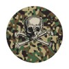 Military Camo Pattern with Skull and Cross-bones