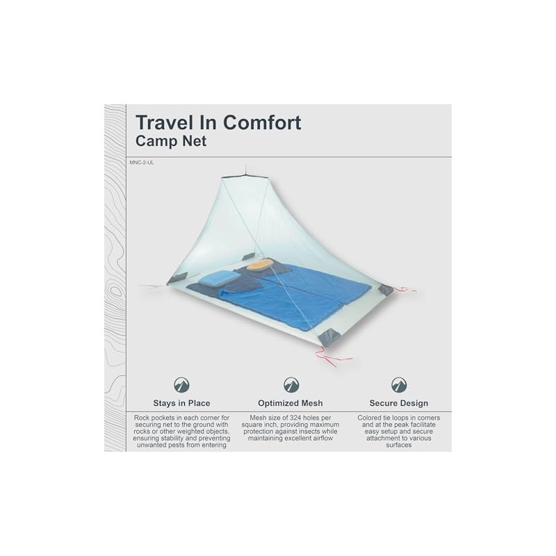 Cocoon Ultralight 230x150 mosquito net