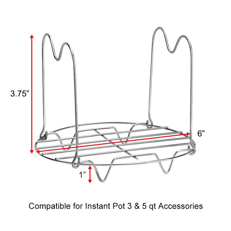 Rejilla para vaporizador con asas compatible con accesorios de olla