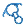 Descender Gear Aluminium Alloy 40KN Pulling Force Ox Horn Shaped