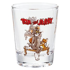 Tom and Jerry SAN3653-7 Mini Glass, 1.7 fl oz (50 ml), Bench, Made in Japan
