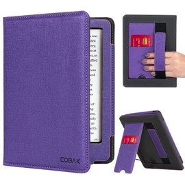 CoBak Case with Stand for Kindle Paperwhite -with Auto Sleep Wake, Card Slot, Hand Strap Feature - Fits Kindle Paperwhite 11th Generation 6.8" Signature Edition 2021 Released,Tomato