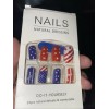 Unbranded Square Patriotic 4th July Nail Tips 24pcs Finished Boxed