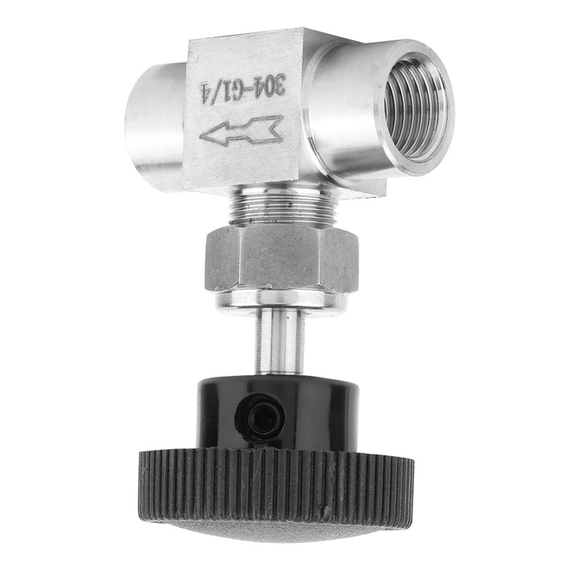 Stainless Steel BSPP Female Thread Straight Needle Valve for Water