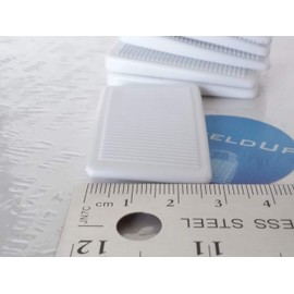 ShieldUp White Plastic Furniture Wedges Table Levellers Window Stoppers - Pack of 6